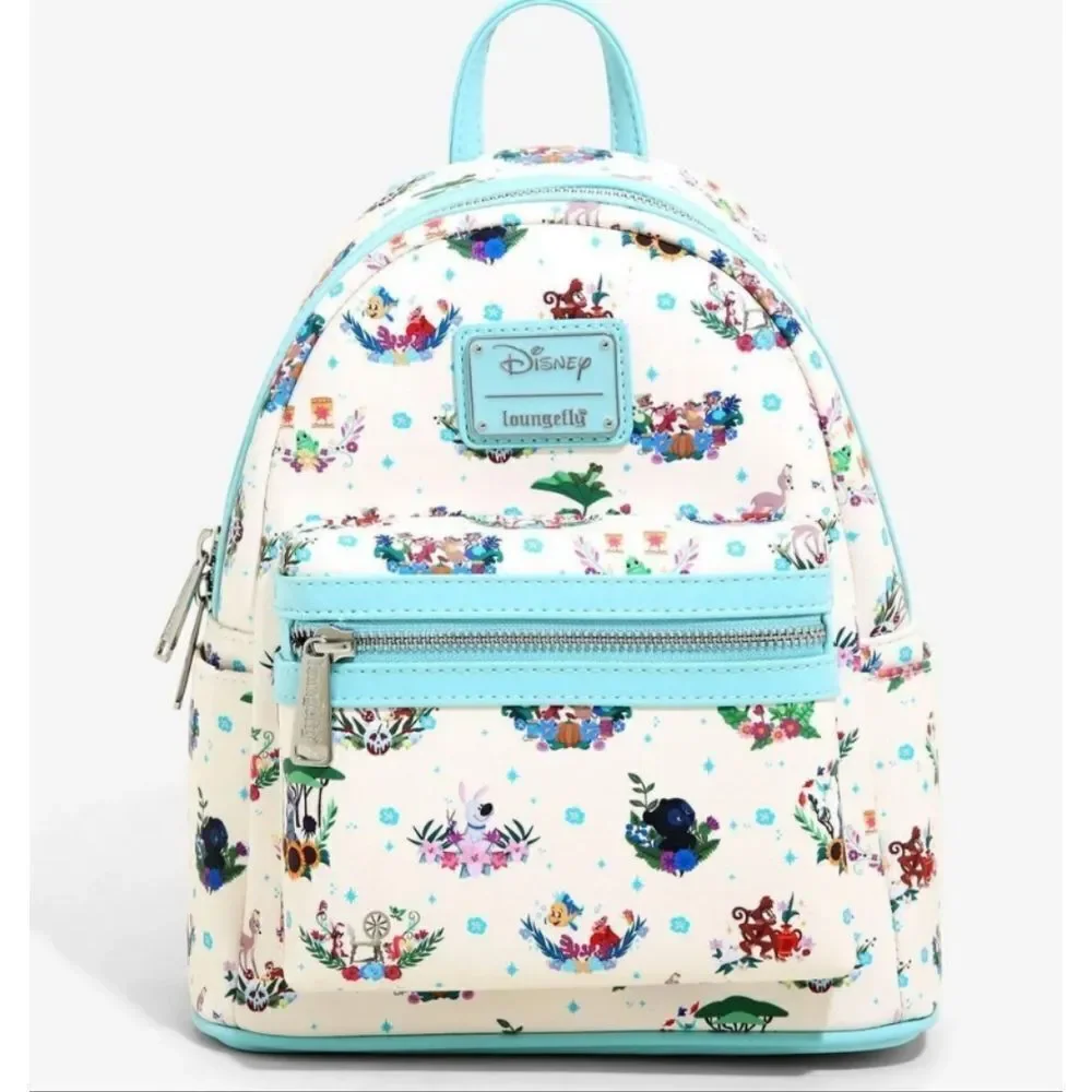 Disney Loungefly Princess Companions Mini Floral Backpack